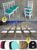 Chaise Chiavari empilable en aluminium durable pour usage commercial dans la cuisine, le salon et la location d'appartements JC-A02