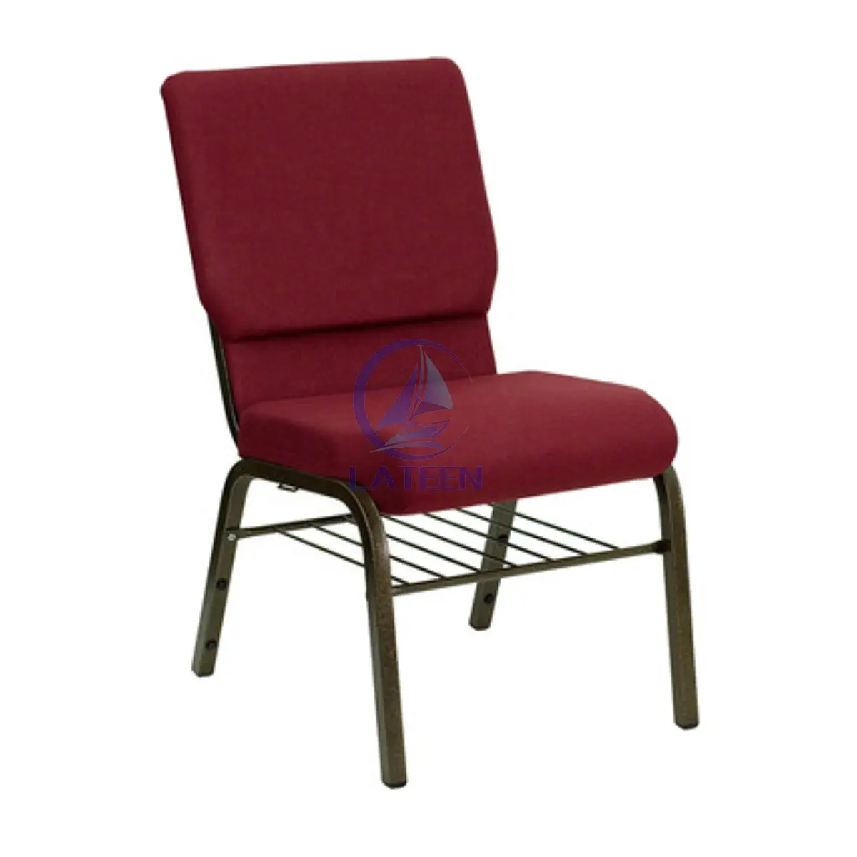 공장 직매 교회를 위한 새로운 디자인 주문 금속 쌓을수 있는 강당 의자