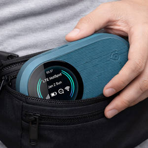 Router WiFi para Auto DNXT 4G LTE, WiFi6 de Doble Banda, 300 Mbps, Firewall, 3000 mAh, Pantalla LCD, Uso en Exteriores, Ranura para Tarjeta SIM, Dispositivo WiFi de Bolsillo - Product Image 1