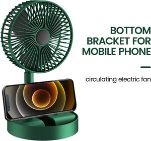 พัดลมระบายความร้อนขนาดเล็กแบบพกพา USB ตั้งโต๊ะแบบชาร์จไฟได้สำหรับใช้กลางแจ้งรถยนต์โรงแรมพลาสติกภาษาอังกฤษแบบพกพา - Product Image 4