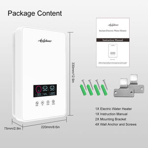 CE ได้รับการรับรอง220V แบบสัมผัสหน้าจอแนวตั้งที่ทันสมัยเหมือนบ้านเครื่องทำน้ำอุ่นไฟฟ้าแบบทันที8000W - Product Image 4