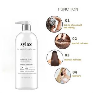 プロテイン配合の浄化シャンプーは、ダメージヘアを修復し、栄養を与え、優しく洗浄します。シリコン、染料、パラベンは含まれていません。 - Product Image 6