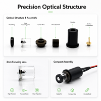 ZhonNa 360 °   Module laser vert omnidirectionnel 520nm DC 2.3-5V, accessoire de testeur de niveau, outil optique, pièces et composants d'instruments