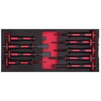 Kit d'outils de poinçonnage et de ciselage professionnel Kinbox de 135 pièces avec étui de rangement enroulable pour mécaniciens