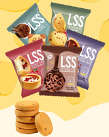 Biscuits en forme de tartes, saveur cacao, saveur lait, biscuits aux canneberges, biscuits en forme d'ours