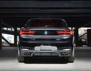 Runde parti Auto in fibra di carbonio per 2018 2021 <span class=keywords><strong>BMW</strong></span> <span class=keywords><strong>X2</strong></span> F39 nuovo prodotto lancio del lato anteriore con labbro anteriore diffusore posteriore alettone superiore - Product Image 4