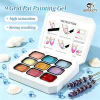 Gel UV 9 couleurs pour nail art DIY style français, personnalisable OEM/ODM, non toxique et écologique, directement de l'usine