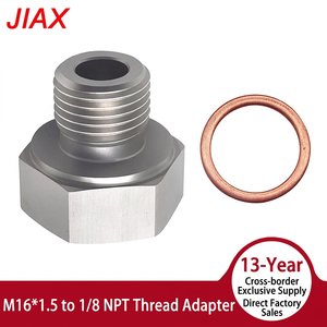 Conector Reductor de Acero Inoxidable Mecanizado por CNC, Macho M16*1.5 a Hembra 1/8NPT, para Reconstrucción de Motor GM LS - Product Image 6