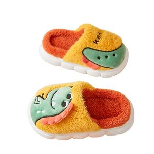 Alta qualità inverno caldo peluche fondo piatto morbido confortevole <span class=keywords><strong>casa</strong></span> <span class=keywords><strong>casa</strong></span> antiscivolo pantofole per bambini bambini per ragazzi ragazze - Product Image 1