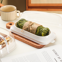 Boîte d'emballage transparente carrée en PET de 1 mm d'épaisseur pour gâteau roulé japonais Dream Roll