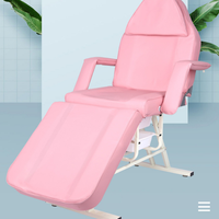 Table de massage pliante de luxe en acier inoxydable, lit pour cils, spa, tatouage, canapé cosmétique, esthéticienne, lits de soins de beauté, visage, hôtel