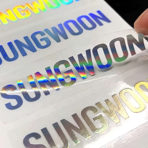 Custom <strong>Transparent</strong> <strong>Vinyl</strong> <strong>Stickers</strong> Clear Waterproof Holographic Label For Product Packaging - Product Image 1