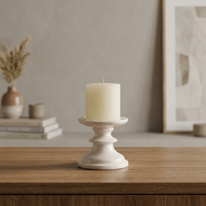 White <b>Candle</b> Holder Pedestal Stand Decorative Pillar <b>Candle</b> Stand Classic <b>Candle</b> Holder Centerpiece for Home Decor Wedding Table - Product Image 4