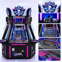 Machine à poussoir de pièces à prix d'usine pour centres de divertissement familial, construite comme une machine d'arcade avec solution de jeu pour 5 joueurs connectables