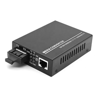 Gigabit Optique Double Fibre 1 Port RJ45 SC Optique 1000Mbps Monomode 1310nm 40KM Convertisseur de Média Commutateur de Réseau Fibre