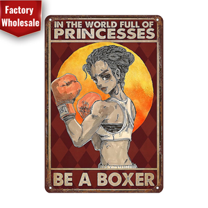 Insegne Vintage in metallo retrò per appendere per i vigili del fuoco di boxe massaggio di vino assistente di volo Yoga-ispirazione motivazionale - Product Image 1