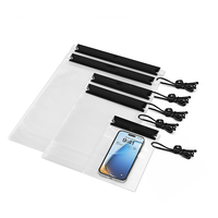 HaoRan Pochette Étanche Transparente pour Permis de Pêche, Porte-Documents, Porte-Carte d'Identité, Housse Étanche pour Permis