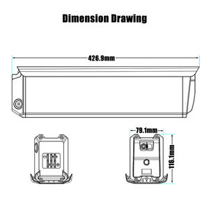 Batería de Repuesto QuietKat Lynx y Ibex <span class=keywords><strong>Rubicon</strong></span> de 48V 13Ah 15.6Ah 18Ah 20Ah, Batería Oculta para Bicicleta Eléctrica CycVerve con Llantas Gruesas - Product Image 5