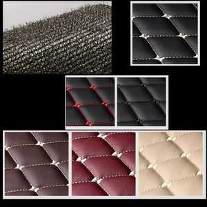 Alfombrilla de Coche de Cuero Antideslizante y Fácil de Limpiar, Accesorios Interiores para Automóvil, Impermeable, con Flecos, Diseño Iris Herb - Product Image 3