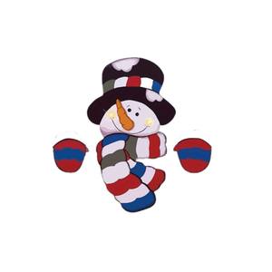 Nouvelles décorations de Noël Bonhomme de neige espionneur pour la maison et le jardin, pour créer une ambiance festive, panneau de clôture - Product Image 2