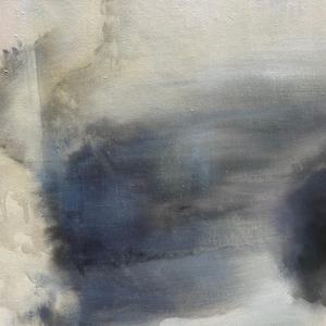 Peinture à l'huile abstraite minimalistes aux tons neutres Dusk Shadows, art mural abstrait, grande décoration moderne pour la maison, la chambre, le salon, l'hôtel - Product Image 6