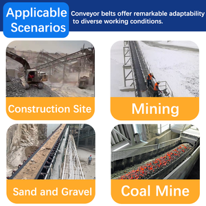Kum ve çakıl düşük fiyat çelik kemer için ayarlanabilir hız paslanmaz bantlı konveyörler ile toptan ağır kauçuk konveyörler - Product Image 4