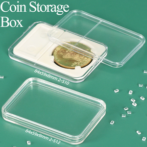 SUNSHING Custom Plastic Coin Snap Holder Storage Container Silver Coin Slab with Inner Tray for NGC PCGS Graded Display Case - Product Image 1