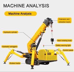 رافعة عنكبوتية هيدروليكية MRT 2025 محسنة بقدرة 8 طن - تعمل بالديزل - ارتفاع رفع أقصى 25 متر - إنتاج مباشر من المصنع مع شهادة CE - Product Image 6
