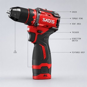 SADIS - Juego de Herramientas Eléctricas Inalámbricas en Oferta, Taladro Manual para Construcción, Personalización OEM Disponible - Product Image 2