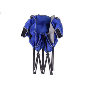 Chaise de camping pliante de plage de chaise de pique-nique jumelle extérieure pliable portative avec le support de tasse - Product Image 3