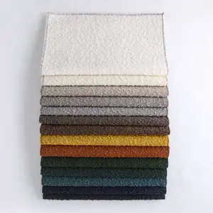 Popüler ahşap görünüm ağır dokuma doku ev tekstil toptan buklet kanepe kumaş