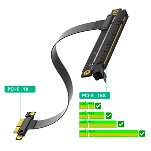 Cable de Extensión Flexible de Alta Velocidad PCI-e 3.0 1X a 16X, Compatible con Chasis 1U 2U, en Stock, Extensión PCI-e PCI 3.0 1X a 16X - Product Image 5