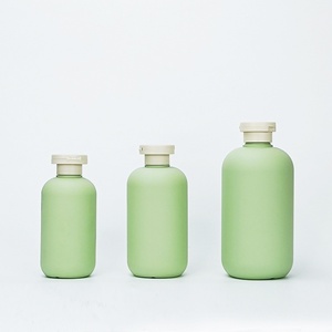 Flacon de luxe vert pour cosmétiques, avec bouchon à clapet, vide, pour shampoing, après-shampoing, lotion corporelle, emballage pompe pour soins de la peau - Product Image 2
