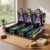 Machine d'arcade de bowling à boule roulante en bois, pour un joueur, grand modèle, pour sports d'intérieur, expérience de jeu amusante et tendance