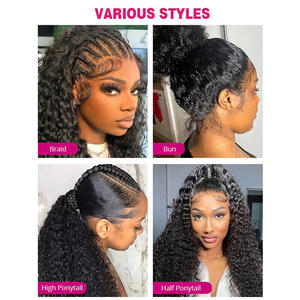 Perruque frontale en dentelle Raw Brazilian, densité 250, 40 pouces, HD Deep Wave, 13x4, cheveux humains, Kinky Straight, Jerry Curl, Natural Wave - Product Image 6