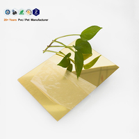 Plaque acrylique miroir or et argent en gros pour affichage mural et projets d'autocollants