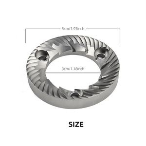 Deux disques de broyage en acier inoxydable de 50 mm pour les moulins à café Rancilio modèle Y258043-50MM - Product Image 3