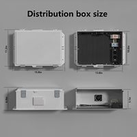 Boîtier de raccordement électrique ABS IP67 avec prise de courant et espace de montage pour thermostat, conception ventilée pour la dissipation thermique
