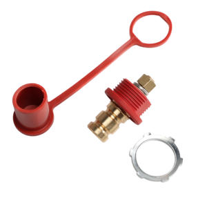 자동차 트럭 RV 보트에서 재배치를위한 헤비 듀티 장착 랙이있는 원격 황동 배터리 점프 포스트 스타터 터미널 키트 - Product Image 5