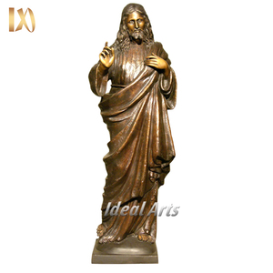 Fundido al aire libre decorativo religioso romano bronce Santo Michael Arcángel Ángel estatua - Product Image 6