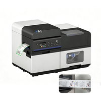 Imprimante d'étiquettes numérique jet d'encre multicolore haute vitesse à prix d'usine, machine de découpe d'étiquettes numériques CMYK à encre pigmentée rouleau à rouleau