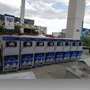 3種類のフレーバーに対応したステンレス製ジェラートマシン、220V/110V対応、業務用ソフトクリームマシン、フルーツ＆ナッツ入り、輸出向け - Product Image 6