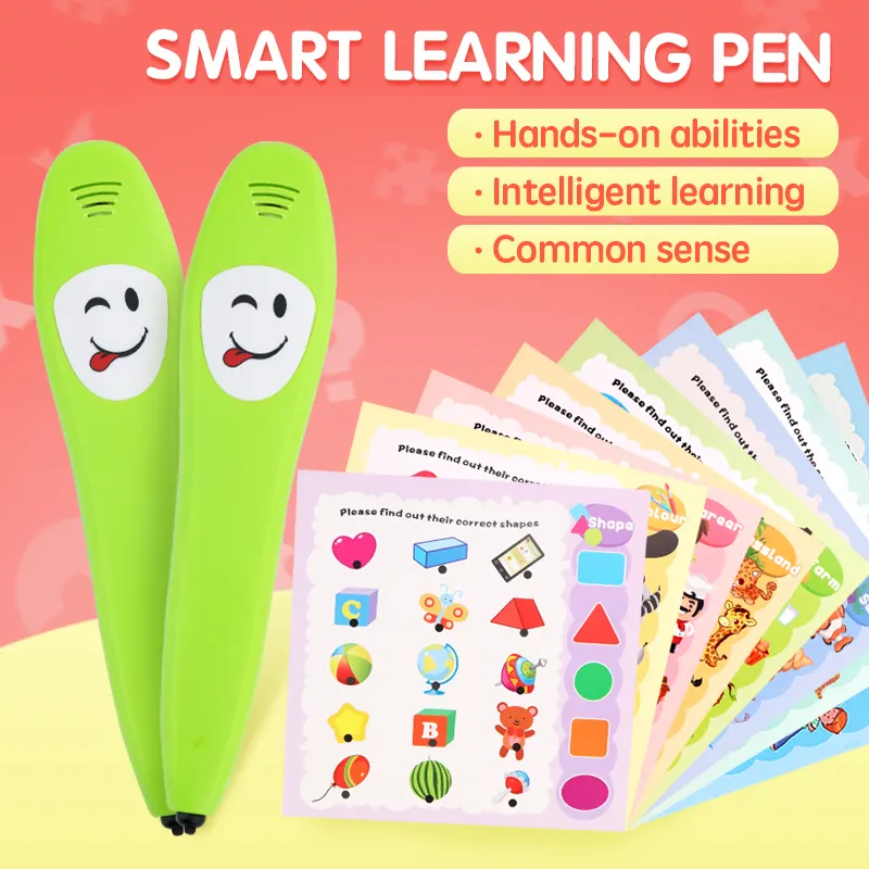 חינוכי לראות ואומר צעצוע אלקטרוני אנגלית למידה ספר עם חכם היגיון עט, מוקדם חינוכיים מדבר ספר