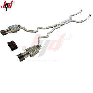 Échappement JYD <span class=keywords><strong>E60</strong></span> M5 pour <span class=keywords><strong>BMW</strong></span> M5 <span class=keywords><strong>E60</strong></span> E61 5.0L <span class=keywords><strong>V10</strong></span> Big Single Midpipe Valvetronic Silencieux Valved Catback avec embouts d'échappement - Product Image 4