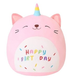 Juguetes de peluche súper suaves de algodón PP listos para enviar transfronterizamente: Almohadas decorativas de salamandra, vaca, rana, hongo y fresa; Lindos - Product Image 5