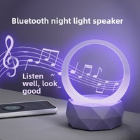 Lampe de nuit créative colorée RVB haut-parleur 5W lampe de bureau intelligente sans fil Mini Subwoofer Support audio carte mémoire M1