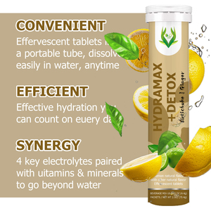Comprimés effervescents détox Hydramax OEM ODM : Soutien détox quotidien avec électrolytes – Hydratation et détox en un seul produit - Product Image 4