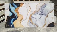 Feuille murale décorative en PVC Panneau mural en PVC en marbre Panneau mural UV