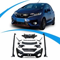 Kit de carrosserie sport RS modifié pour Honda Fit Jazz GK5 2014-2021, comprenant pare-chocs avant et arrière, jupes latérales, kit de conversion de voiture