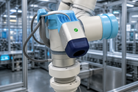 Bras de robot collaboratif industriel, charge utile de 5 kg, portée de 886,5 mm, AUBO C5, cobot à 6 axes pour l'assemblage, la manutention et l'entretien des machines